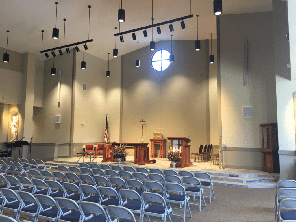 Church Audio Installation Permanent Install Klassic Sound Stage