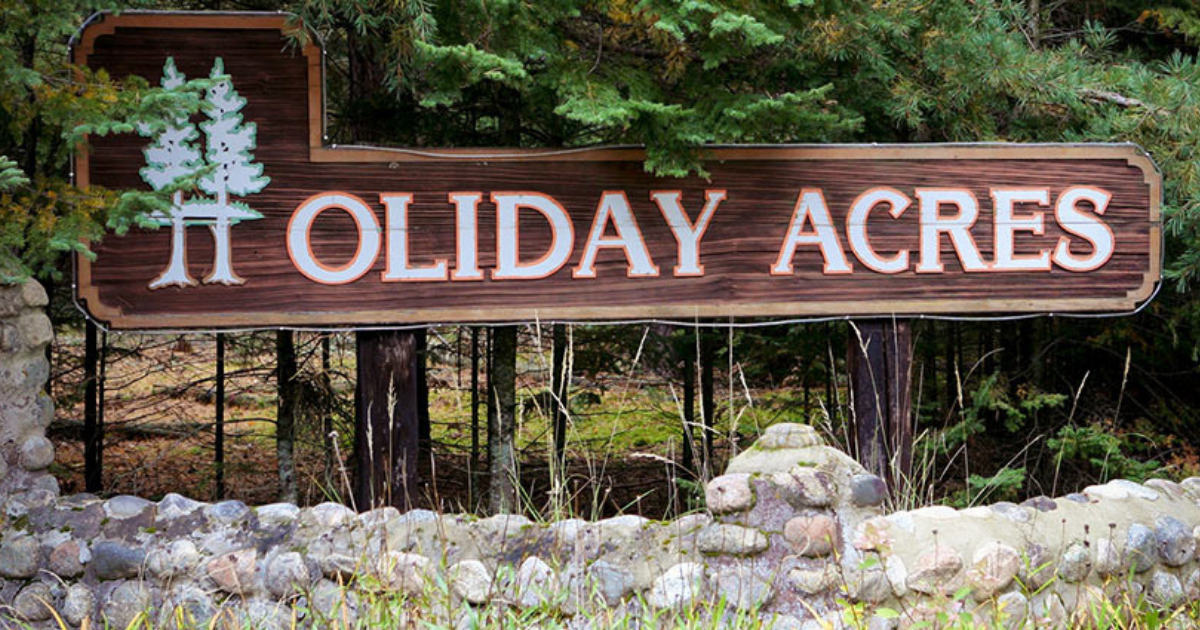 Holiday Acres Sign For Blog River Alliance of WI