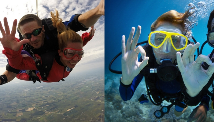 Which Is Safer, Skydiving or SCUBA Diving?