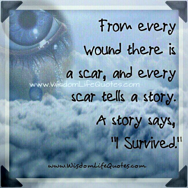 Every wound there is a scar Wisdom Life Quotes