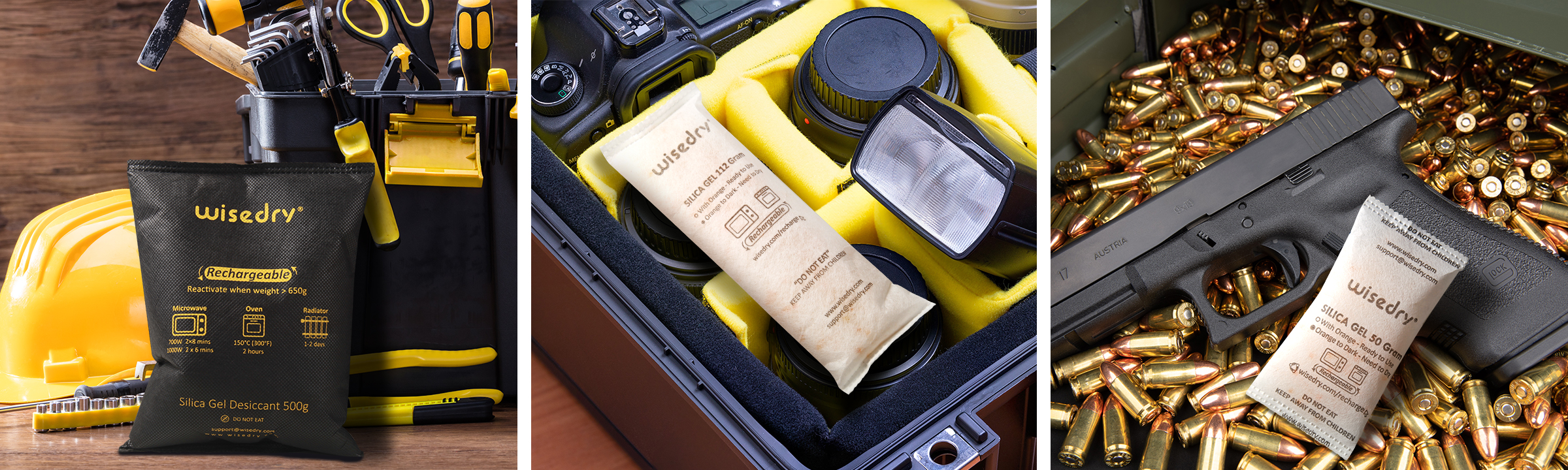 Silica Gel Desiccant Packets Wisedry