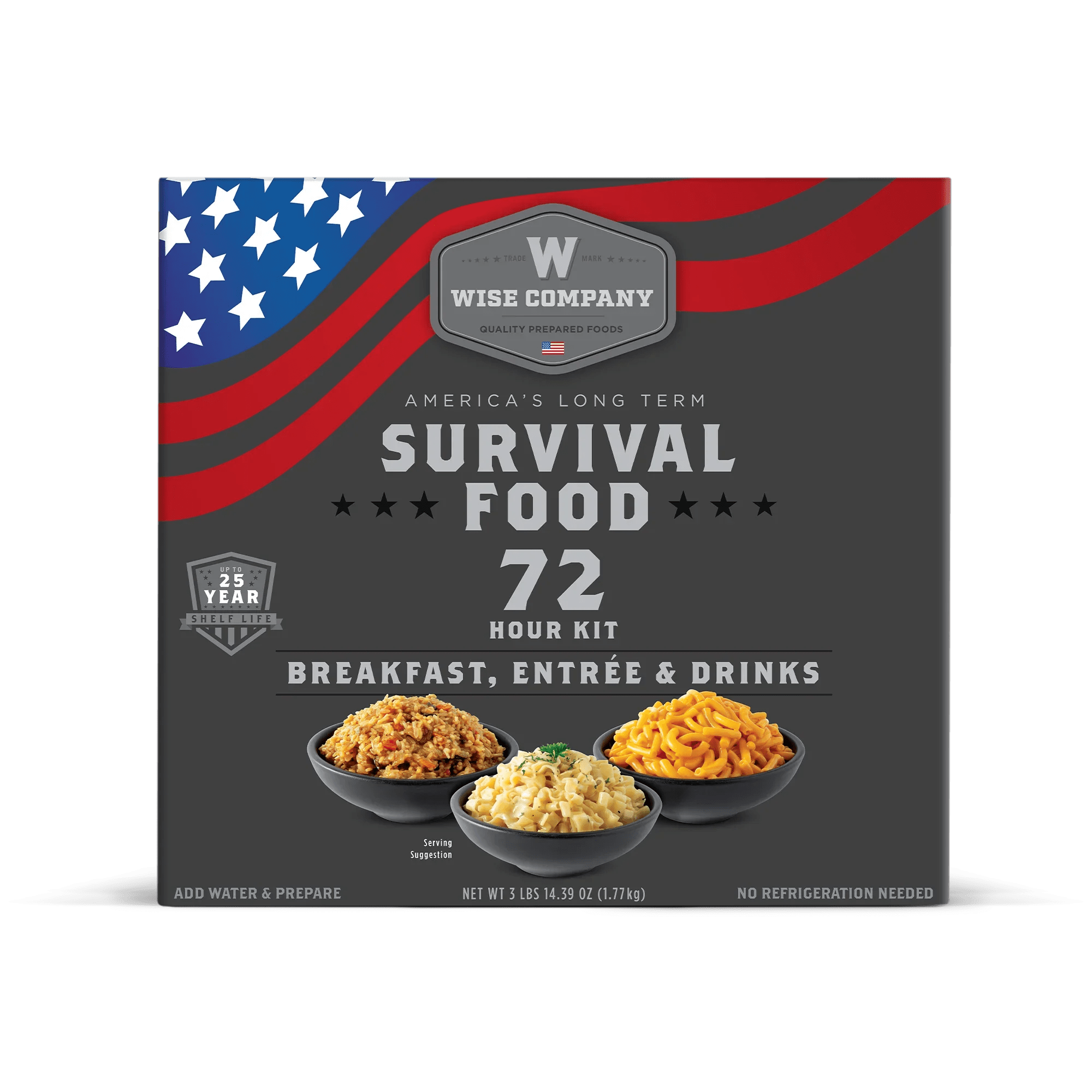 72 Hour Emergency Food Kit Buy 1, Get 1 Free Wise Company Emergency