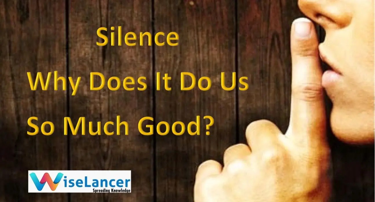 Silence Why Does It Do Us So Much Good? WiseLancer