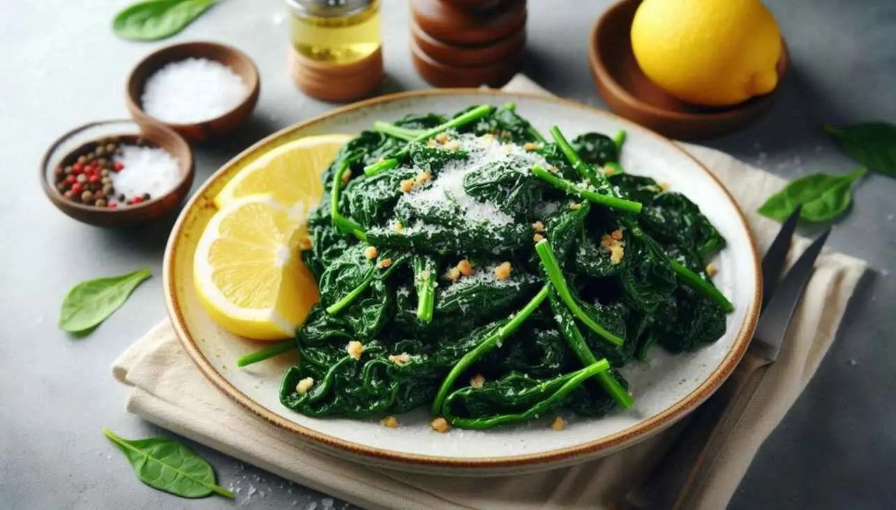 How To Make Fried Spinach Side Dish Recipe WiseLancer