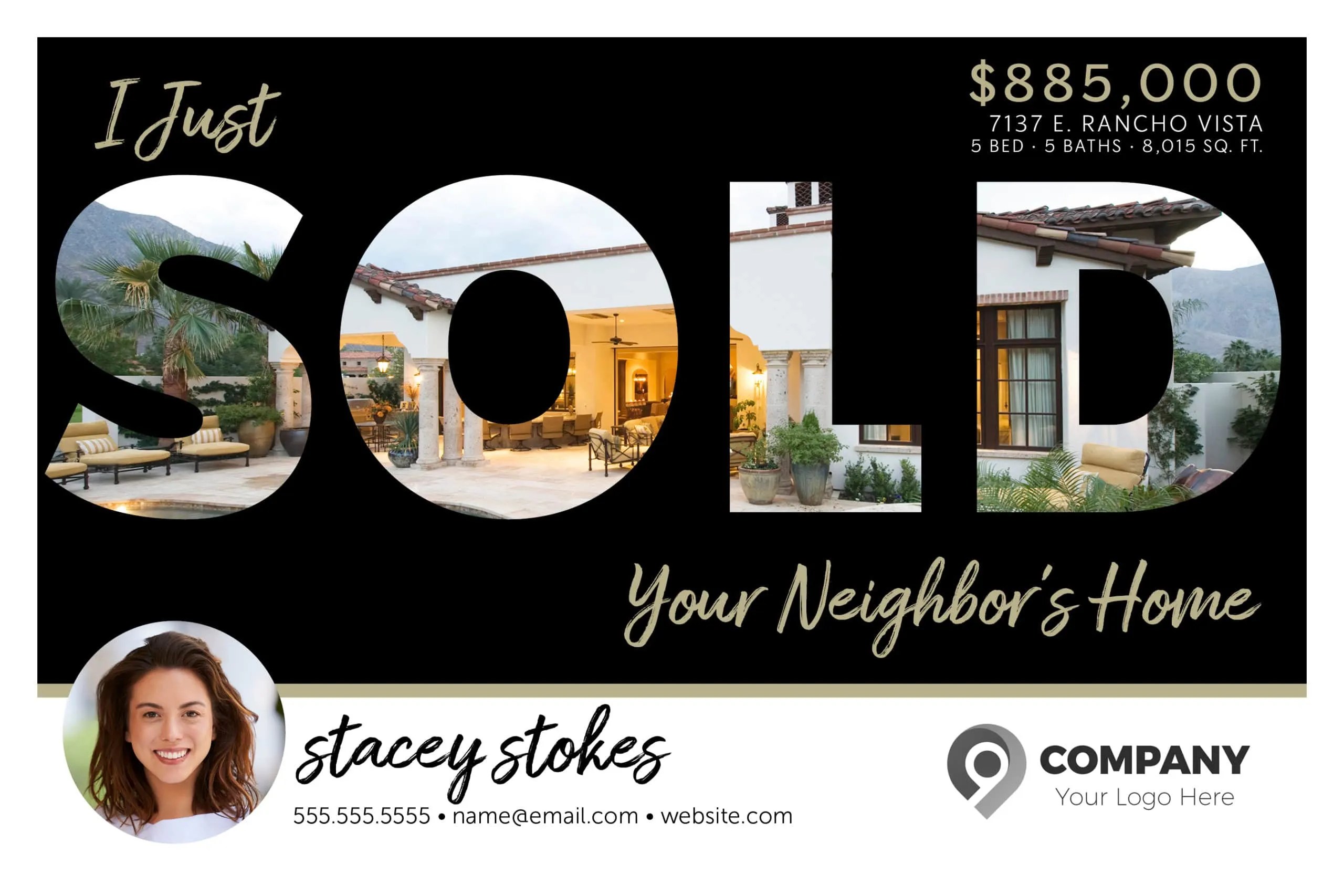 Just Sold Your Neighbors Home Postcards by Wise Pelican