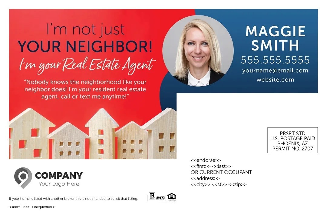 Your Neighborhood Realtor Postcards by Wise Pelican