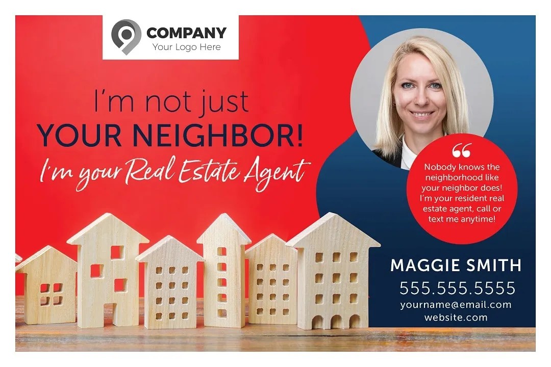 Your Neighborhood Realtor Postcards by Wise Pelican