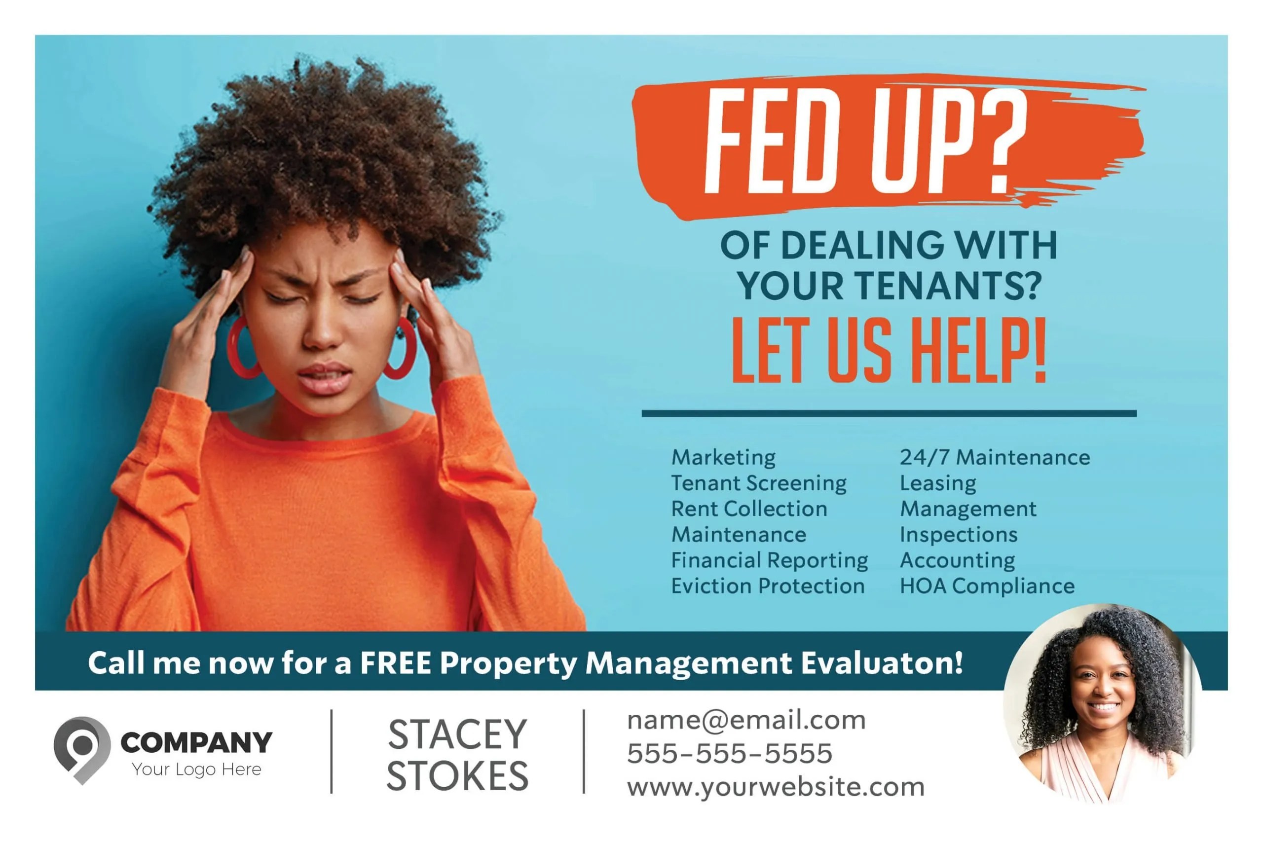 Property Management Postcard Templates by Wise Pelican