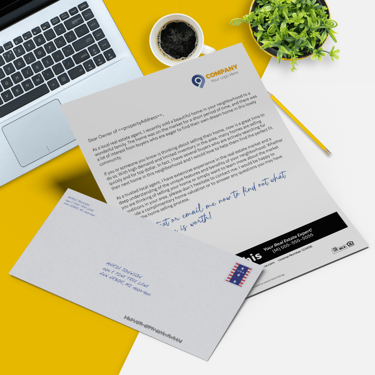 Real Estate Letters Wise Pelican