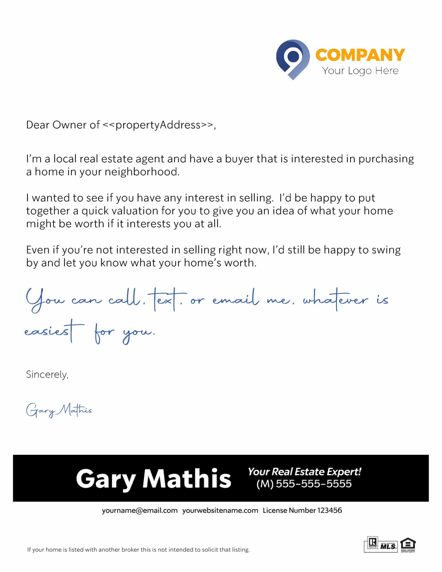 Real Estate Agent Introduction Letters
