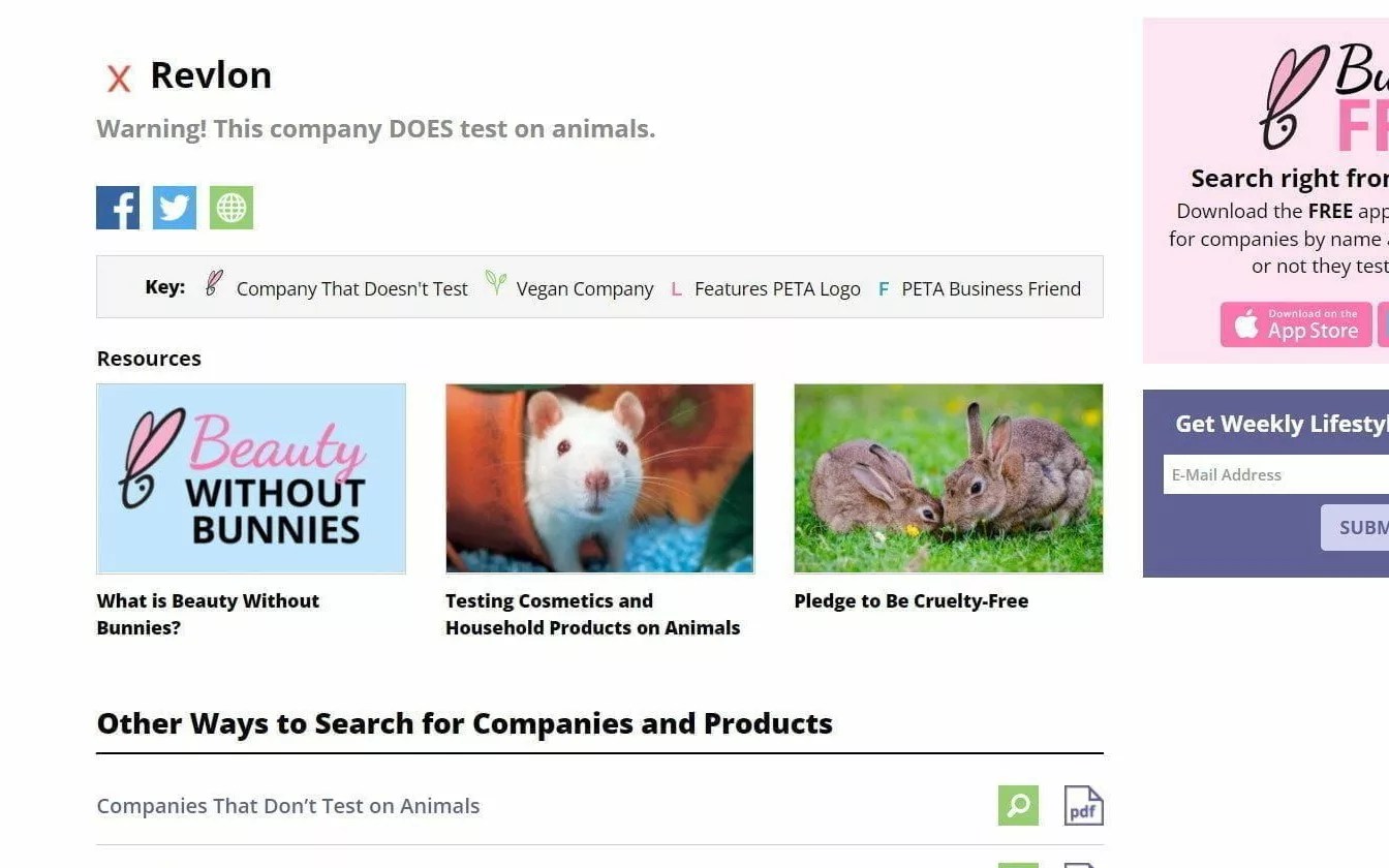 CrueltyFree Check Is Revlon CrueltyFree and 100 Vegan? — Ecowiser