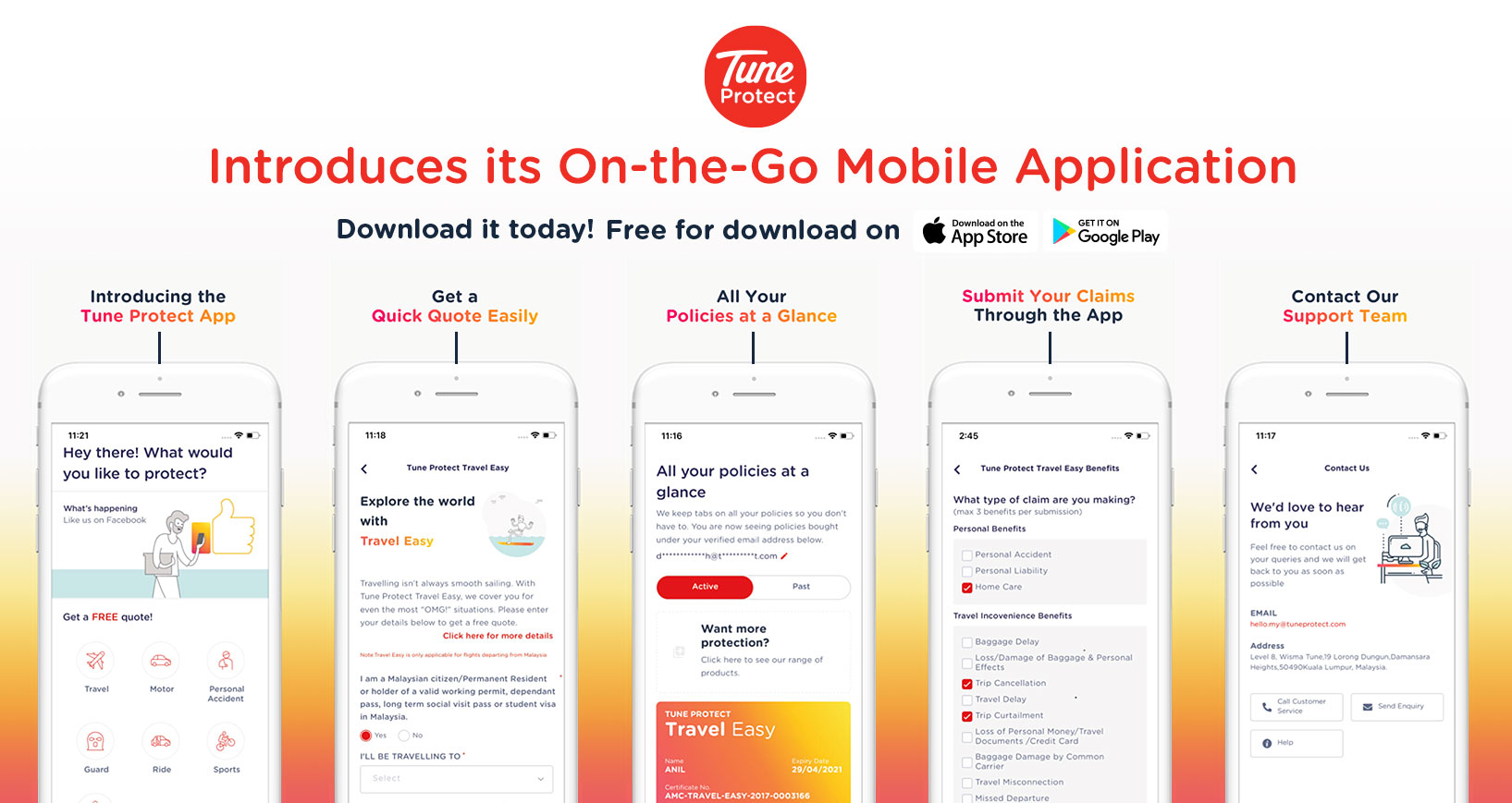Tune Protect Hadir Dengan Aplikasi Mudah Alih Mudahkan