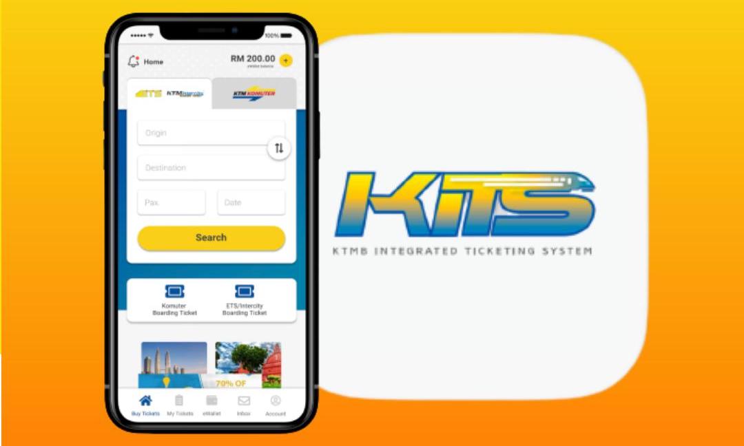 KTMB Melancarkan KITS, Aplikasi Tiket Baharu Bagi ETS, KTM Intercity