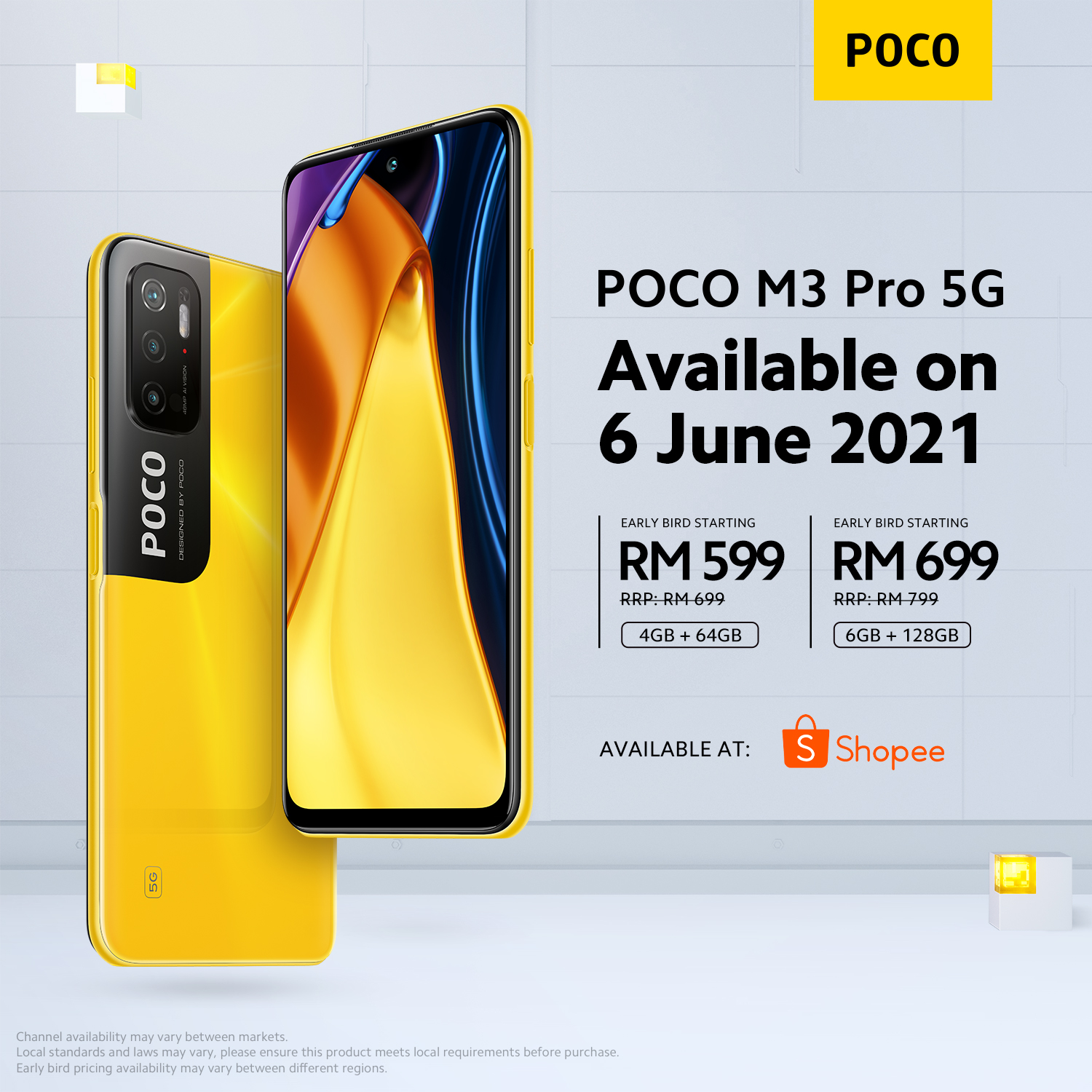 POCO M3 Pro 5G Rasmi, Telefon 5G Termurah Di Malaysia