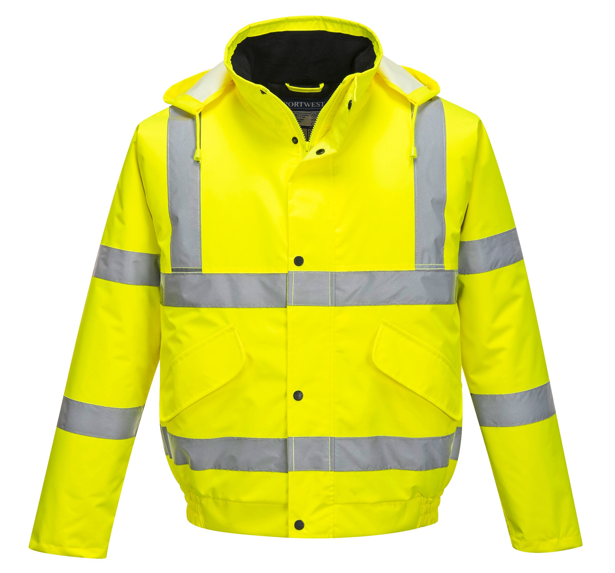HiVis Bomber Yellow Safety Clothing & Workwear UK Wise Safety