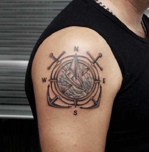 50 Beautiful Compass Tattoo Designs And Meanings