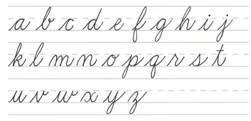 Cursive Alphabet - Complete Writing Guide for Beginners