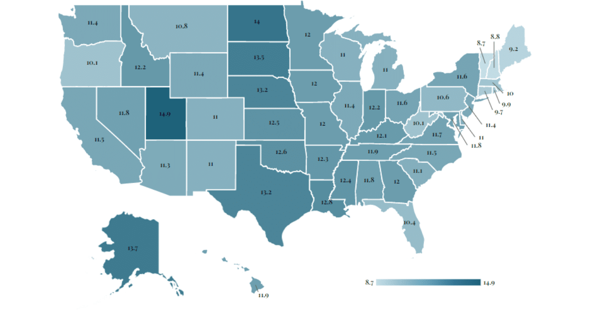 Birth Rate by State 2023 Wisevoter