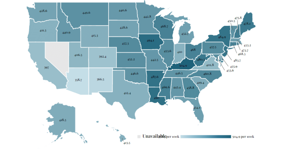 Cancer Rates by State 2023 Wisevoter