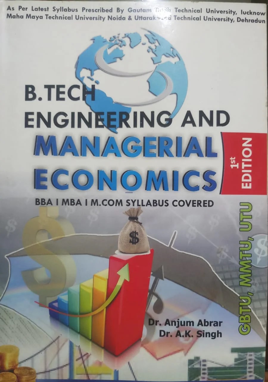 B Tech Engineering And Managerial Economics Old Edition