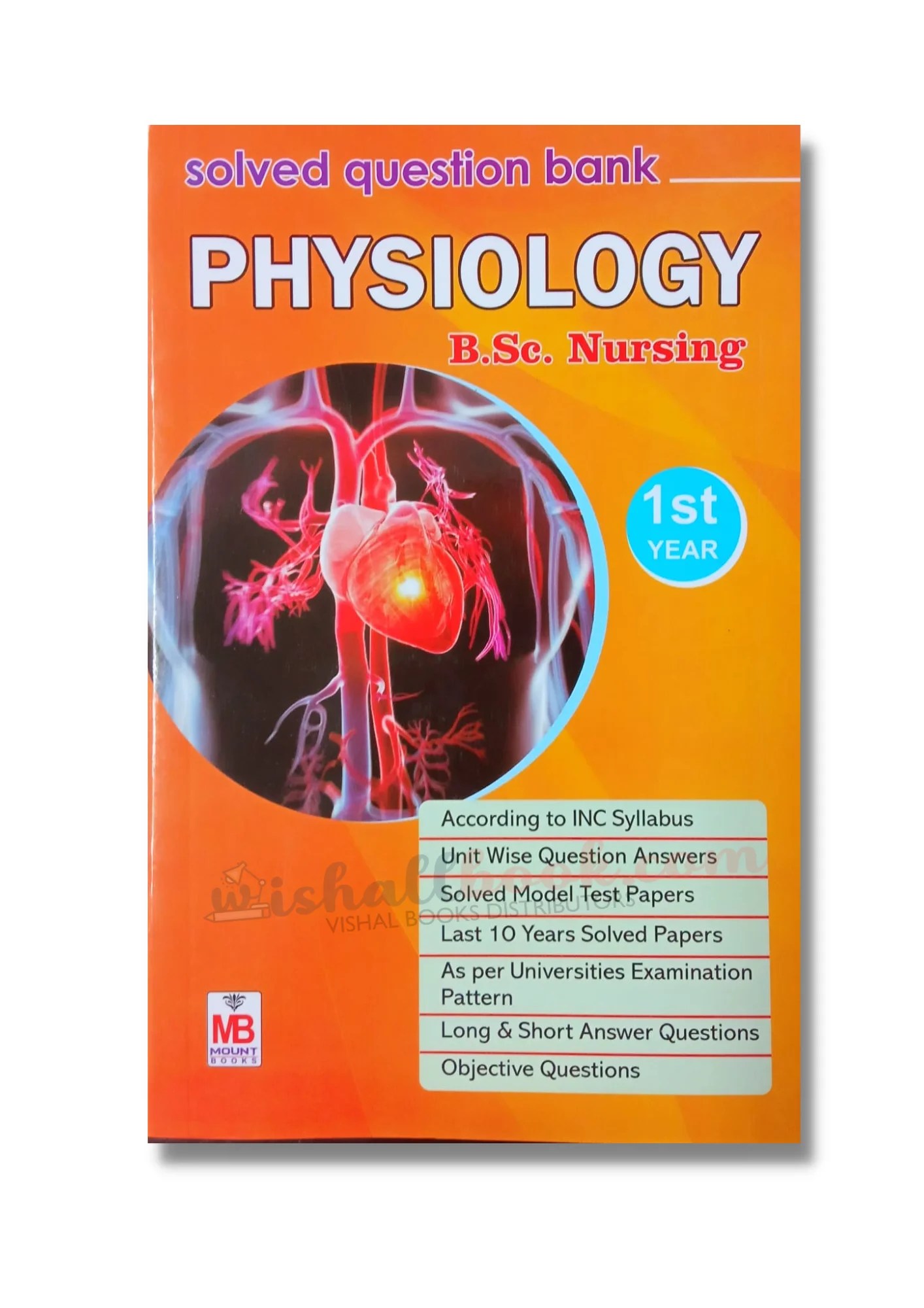 Mount BSc Nursing 1st Year Solved Papers Physiology » WishAllBook