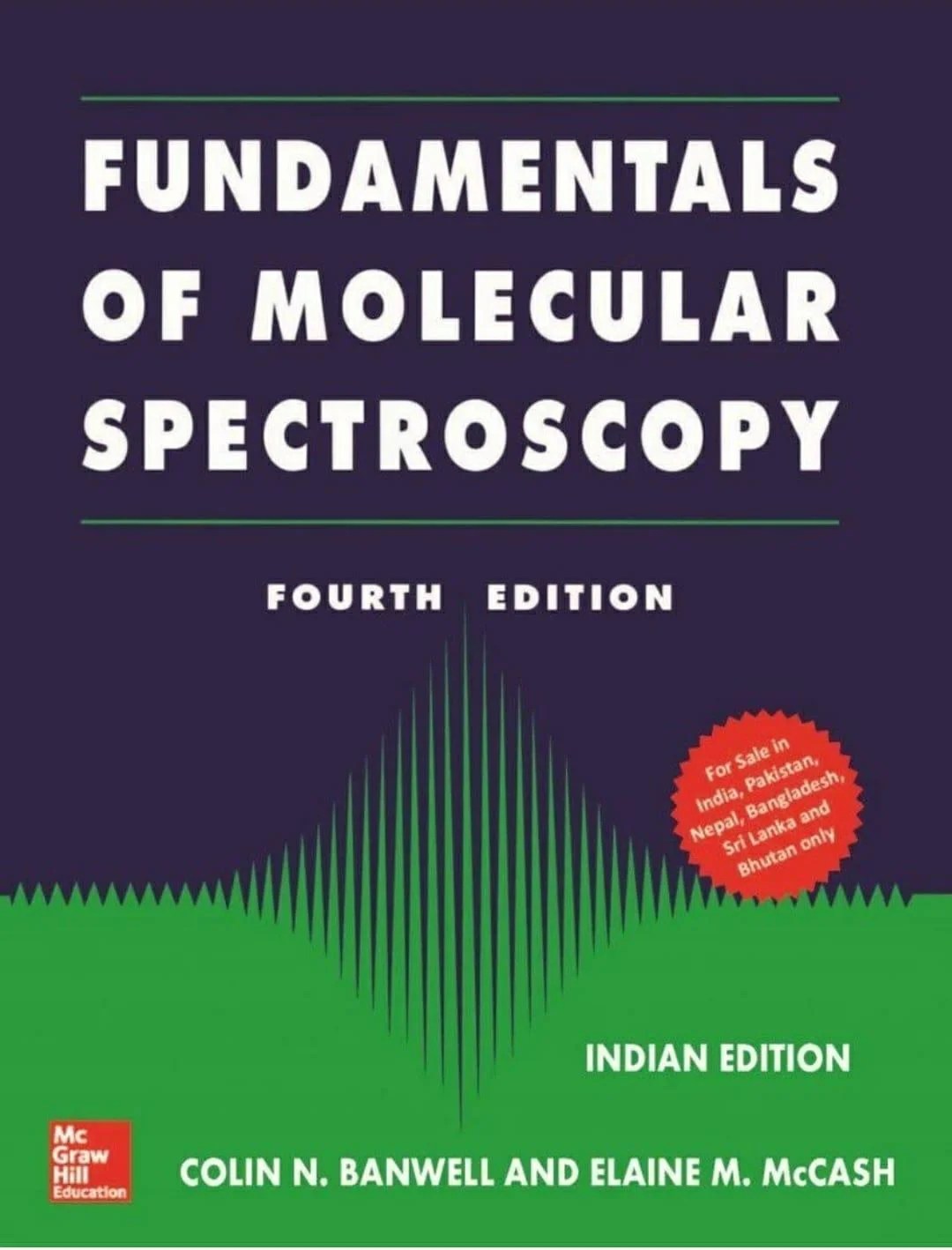 Fundamentals Of Molecular Spectroscopy By Colin N Banwell 4th Edition