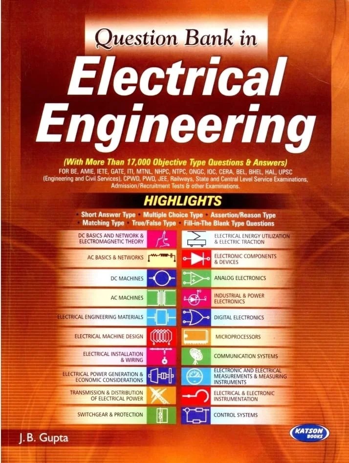 Question Bank In Electrical Engineering By JB Gupta Latest Edition