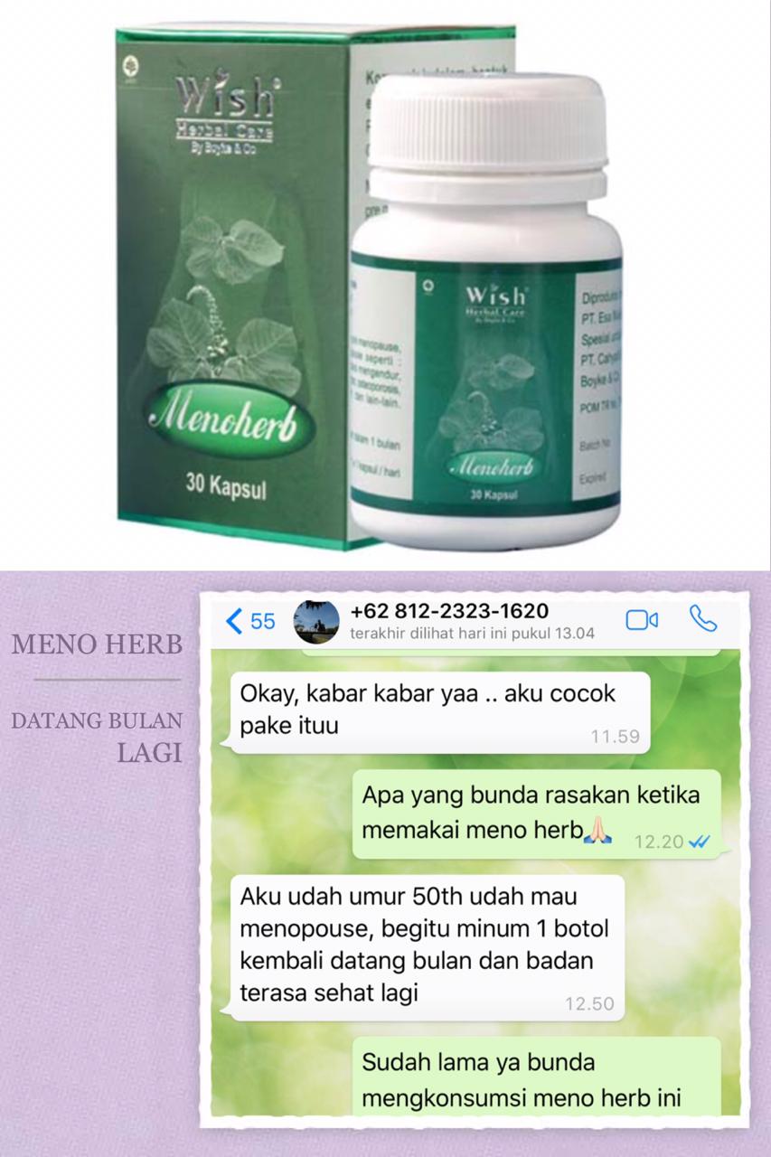 Menoherbs dr Wish Boyke Suplemen WANITA 100 Original Murah