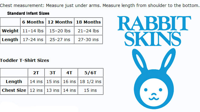 Rabbit Skins Size Chart - Minga