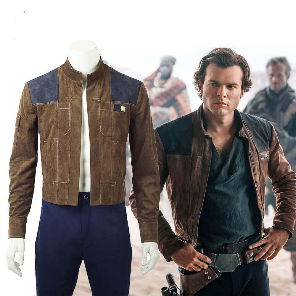 Movie Han Solo Jacket Star Wars Story Cosplay WISHINY