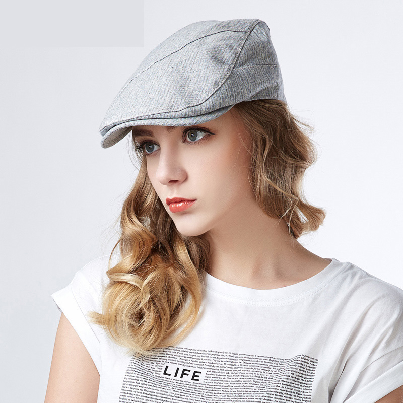 Summer Girls Cap Leisure Beret Cap Spring Painter Sun Hat Orange Adjustable WISHINY