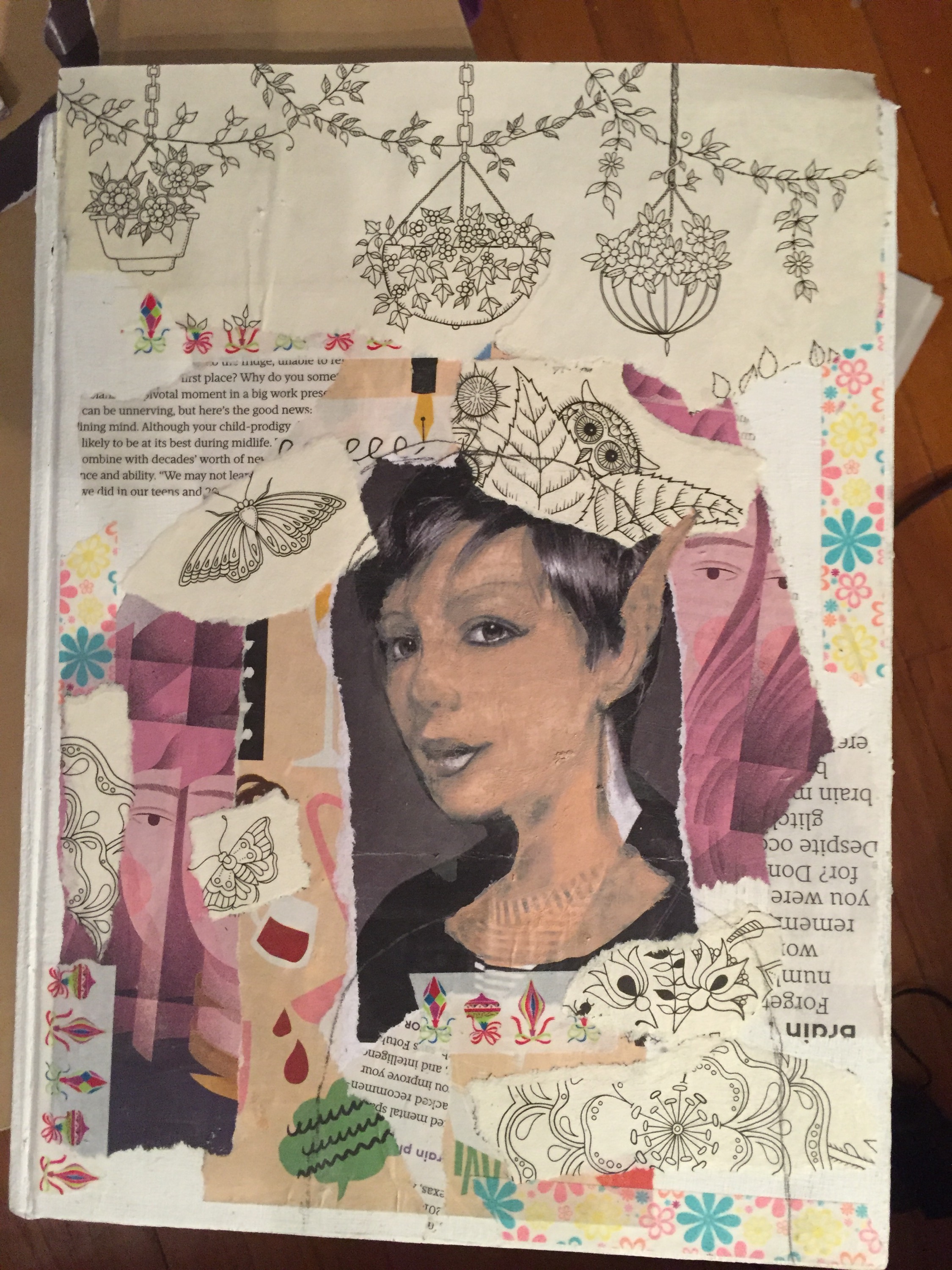 Paint Over Collage wishwork