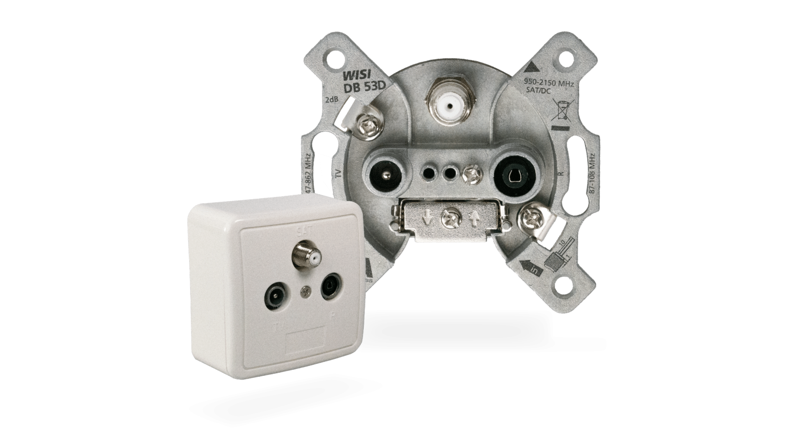 3hole stub wall outlet for SAT/TV/R WISI Group