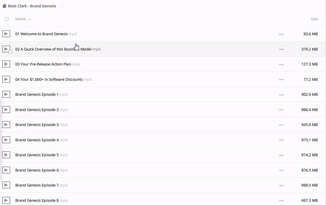 Matt Clark Brand Genesis