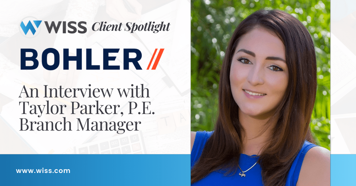An Interview with Taylor Parker, P.E., Branch Manager at Bohler Wiss