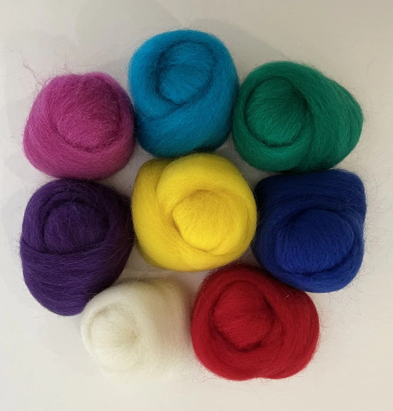 Wool Roving Assortment > Primary Wistyria