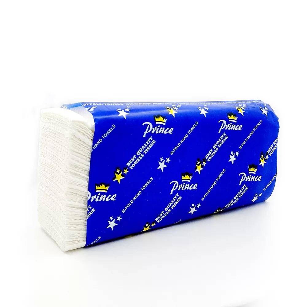 Prince MFold Tissue Paper 100 Sheets AllPurpose Paper Towels