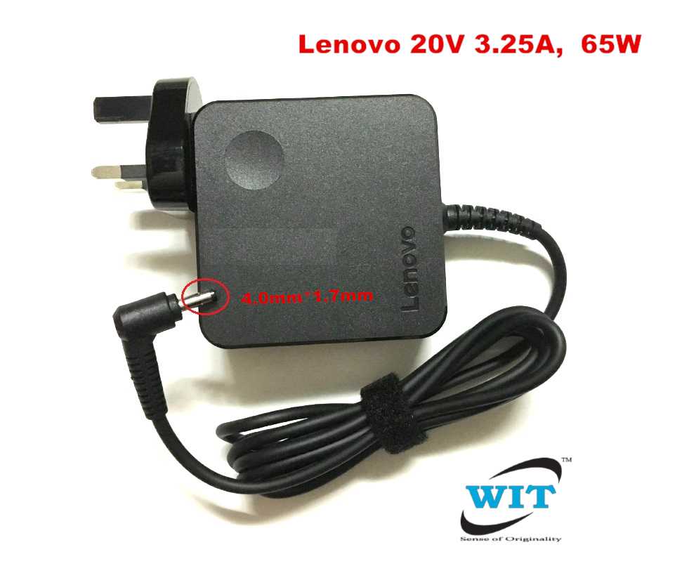 Lenovo 20V 3.25A, Watt 65W, Tip 4.0mm*1.7mm, Original AC Power