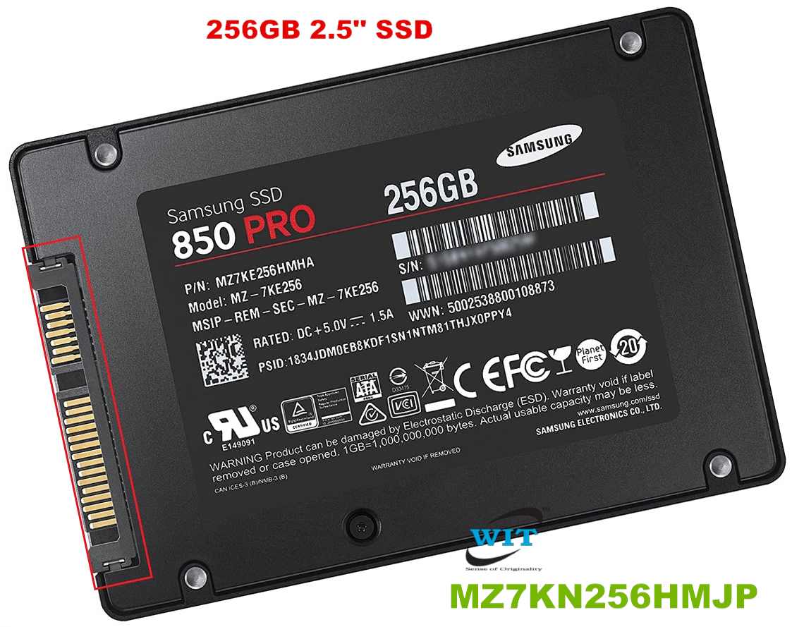 256GB Samsung 850 PRO 256GB 2.5Inch SATA III Internal SSD (MZ