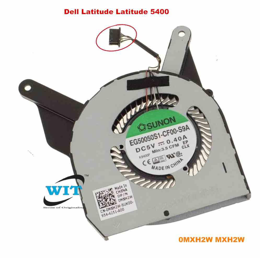 Laptop CPU internal cooling fan for Dell Latitude Latitude 5400