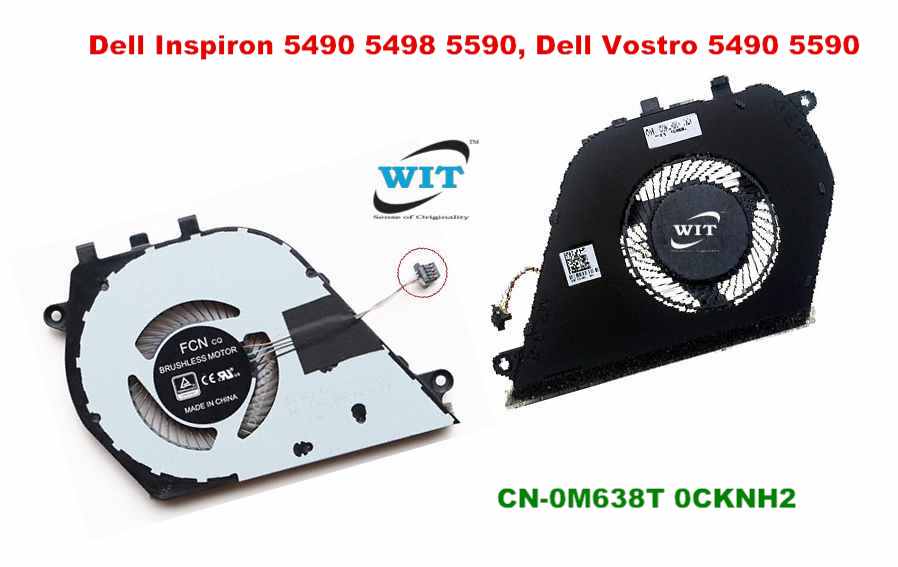 Laptop internal CPU cooling fan for Dell Inspiron 5490 5498 5590, Dell