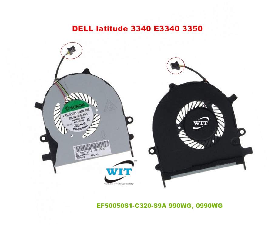 Laptop CPU internal Cooling Fan for DELL latitude 3340 E3340 3350 DP/N