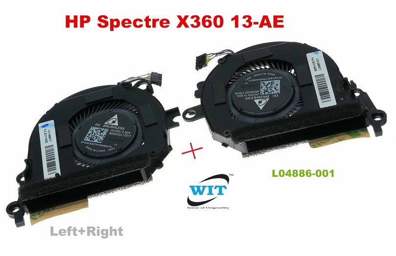 Laptop CPU+GPU internal cooling fan for HP 13" Spectre X360 13tae000