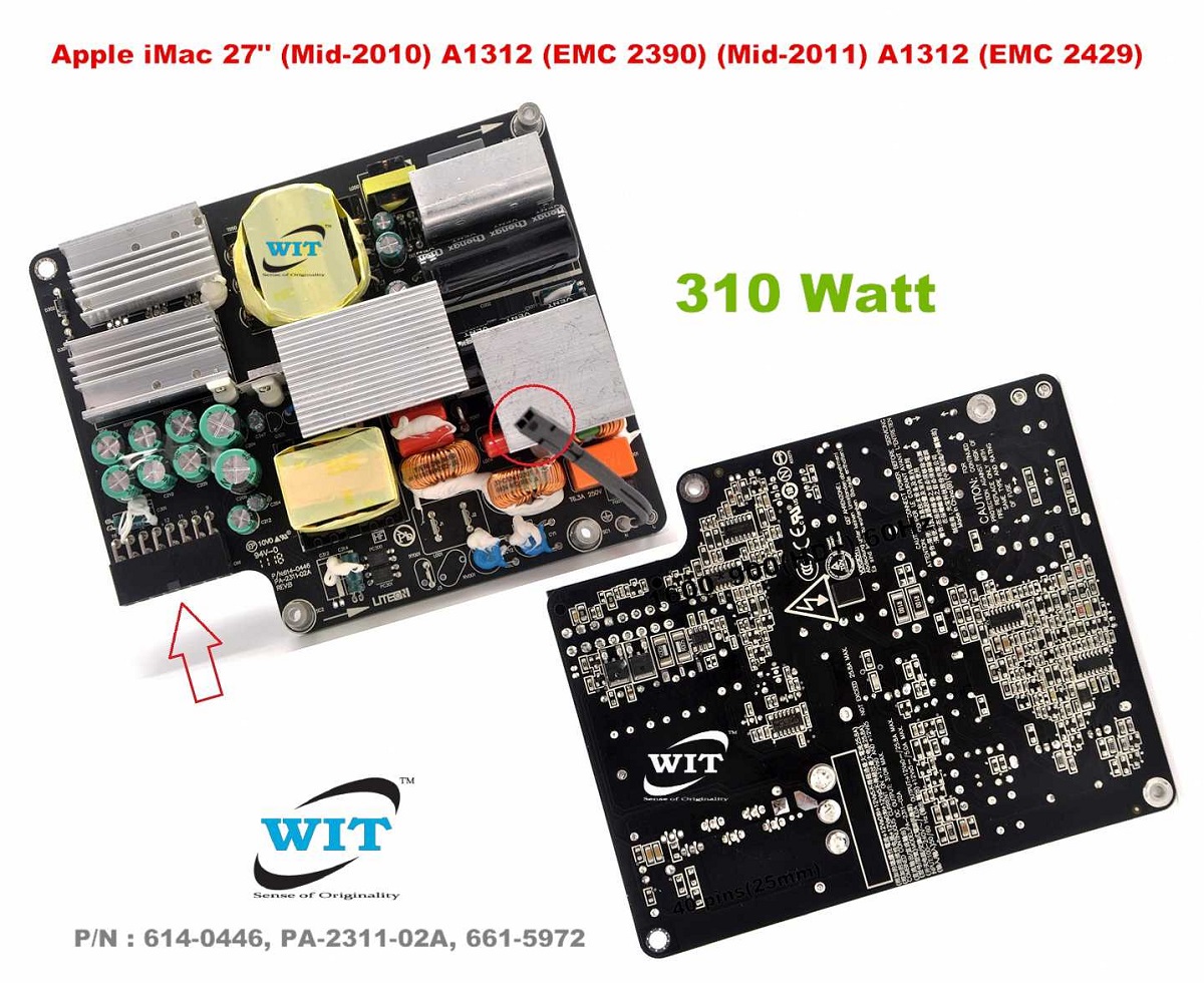 Power supply (310 Watt) for Apple Apple iMac 27-inch A1312 ( iMac10,1