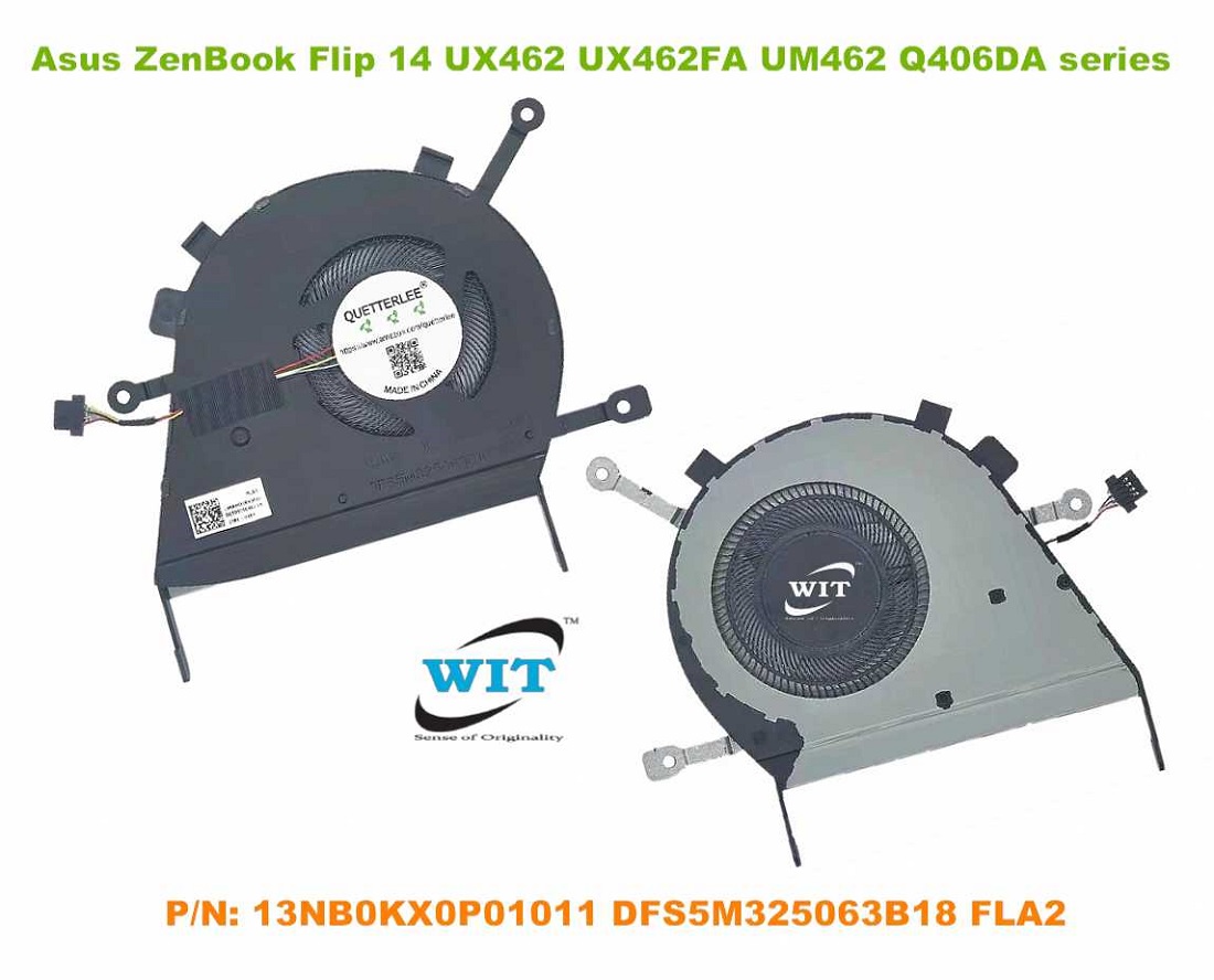 Laptop CPU internal cooling fan for Asus ZenBook Flip 14 Q406D Q406DA