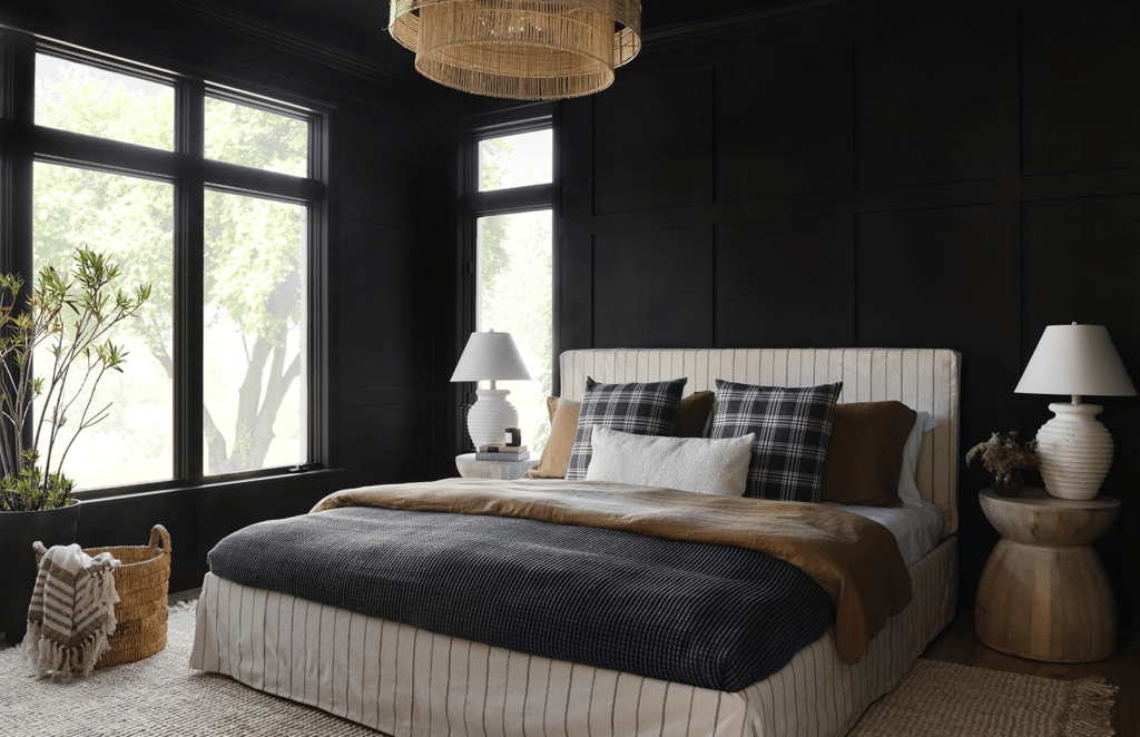 12 Dark and Moody Décor ideas for a small cosy bedroom withharmony &co