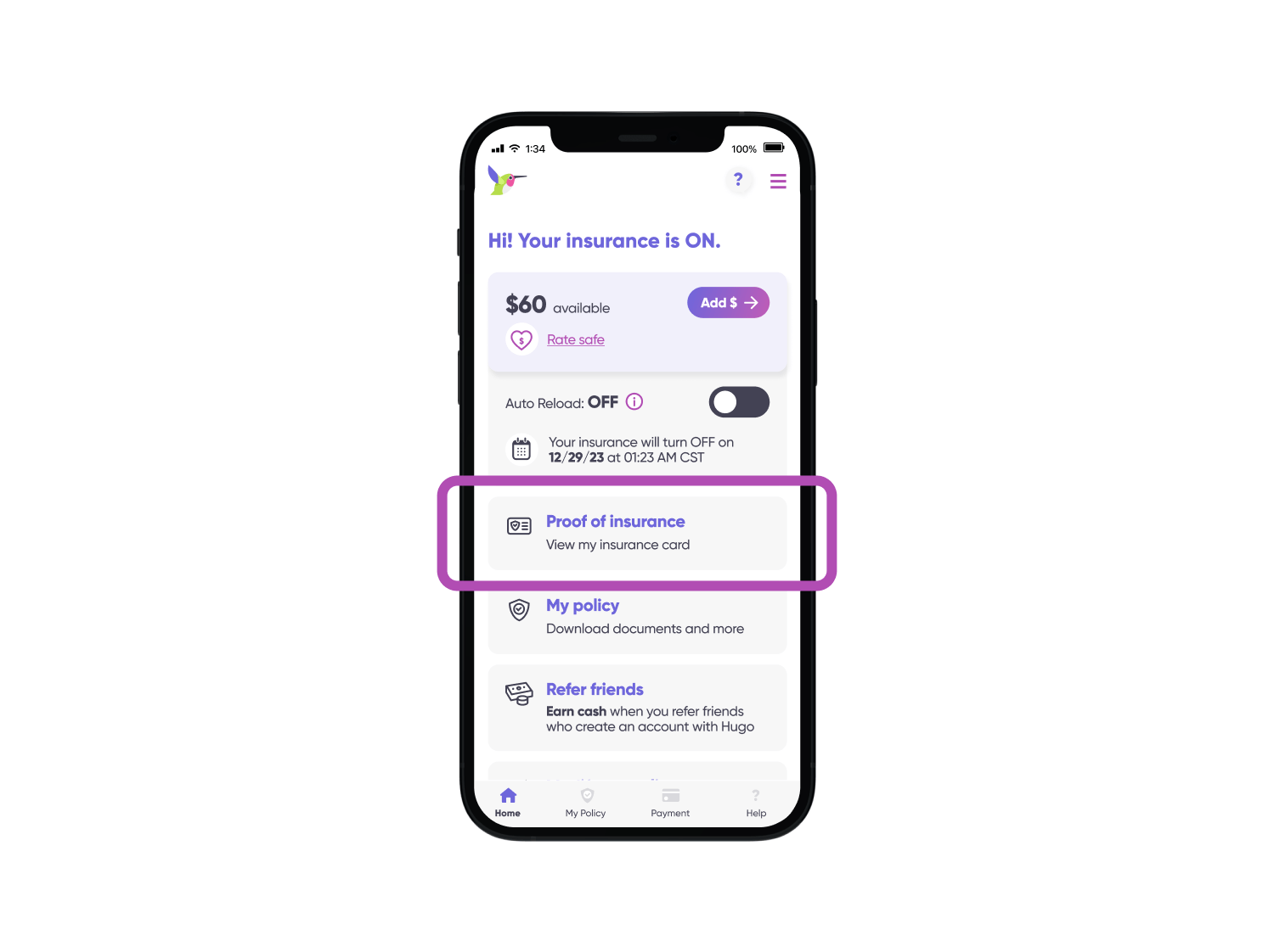 How do I get my insurance card? Hugo