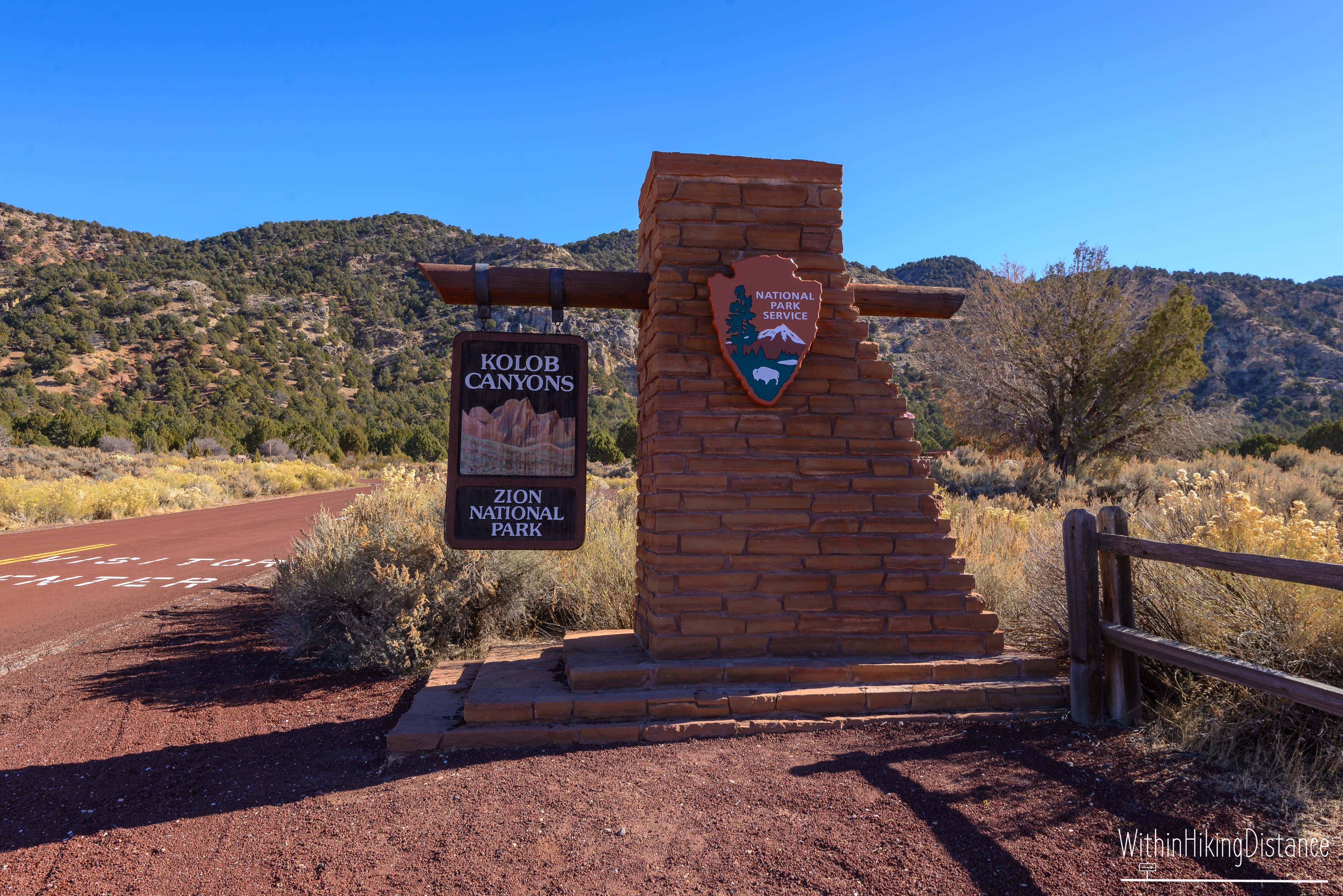 Entrance of Zion National Park Within Hiking Distance