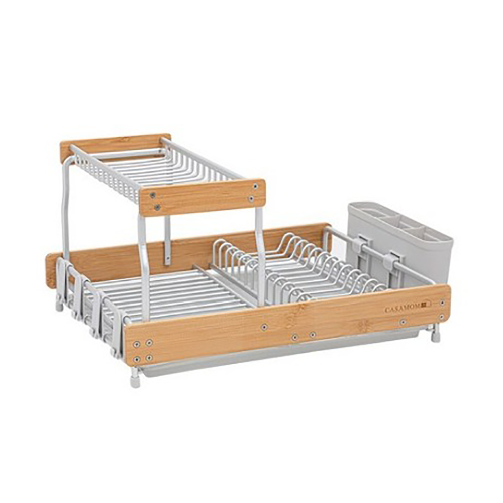 With Molly modern simple design Wood Dish Drying Rack (w)20.9x(d)13.6x