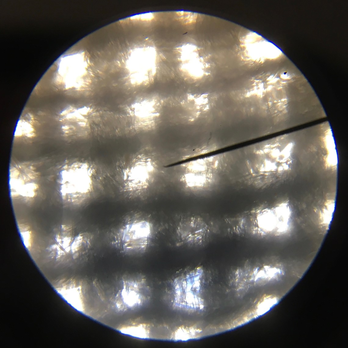 Fabrics under a microscope - literally > with my hands - Dream
